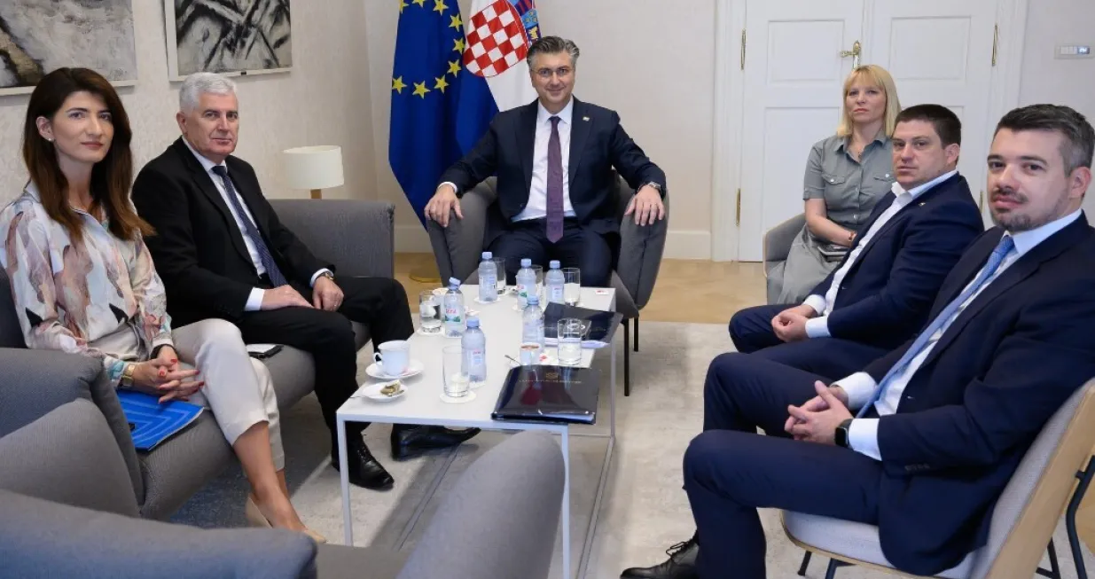 Andrej Plenković i Dragan Čović/