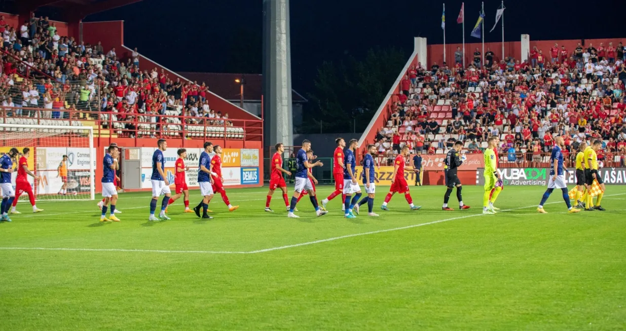 Velež - ŽeljezničarMiloš GigovićSenad IbrišimbegovićDamir LazićEdin CocalićDenis ZvonićOsman HadžikićVedad Muftić Omar PršešNedim MekićMarin GalićAnte Hrkać Irfan JašarevićKlemen ŠturmAnte OrečEdin RustemovićMihael MlinarićFaris KadrićAmar DrinaMehmed ĆosićAlen KrajncHaris Ovčina 