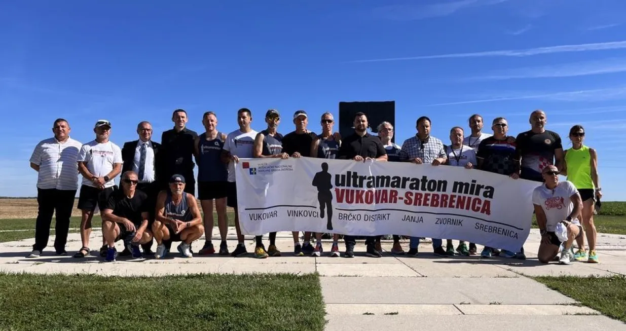 Snimak sa Ovčare pred start Ukltramaratona Vukovar - Srebrenica/Žana Kunji/grad Vukovar