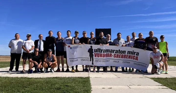 Snimak sa Ovčare pred start Ukltramaratona Vukovar - Srebrenica/Žana Kunji/grad Vukovar