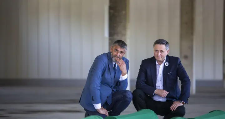 Denis Bećirović i Emir Suljagić, odavanje počasti u Potočarima, genocid u Srebrenici/Damir Deljo/