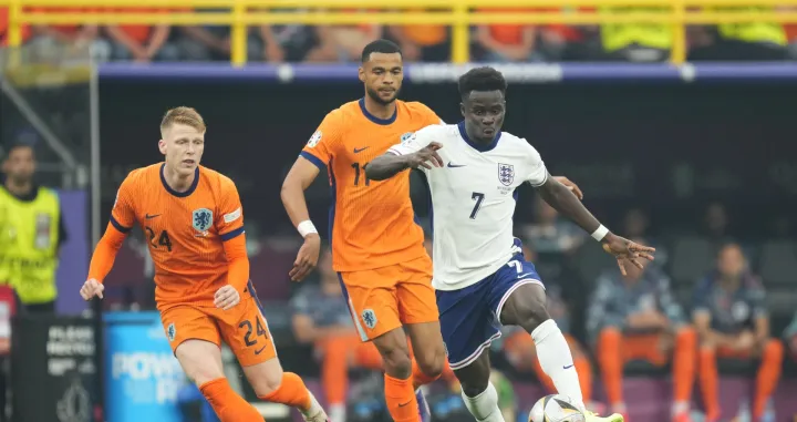 Polufinalna utakmica UEFA EURO 2024. izmeД'u Holandije i Engleske na BVB Stadion Dortmund. (Jose Breton - Anadolu Agency)