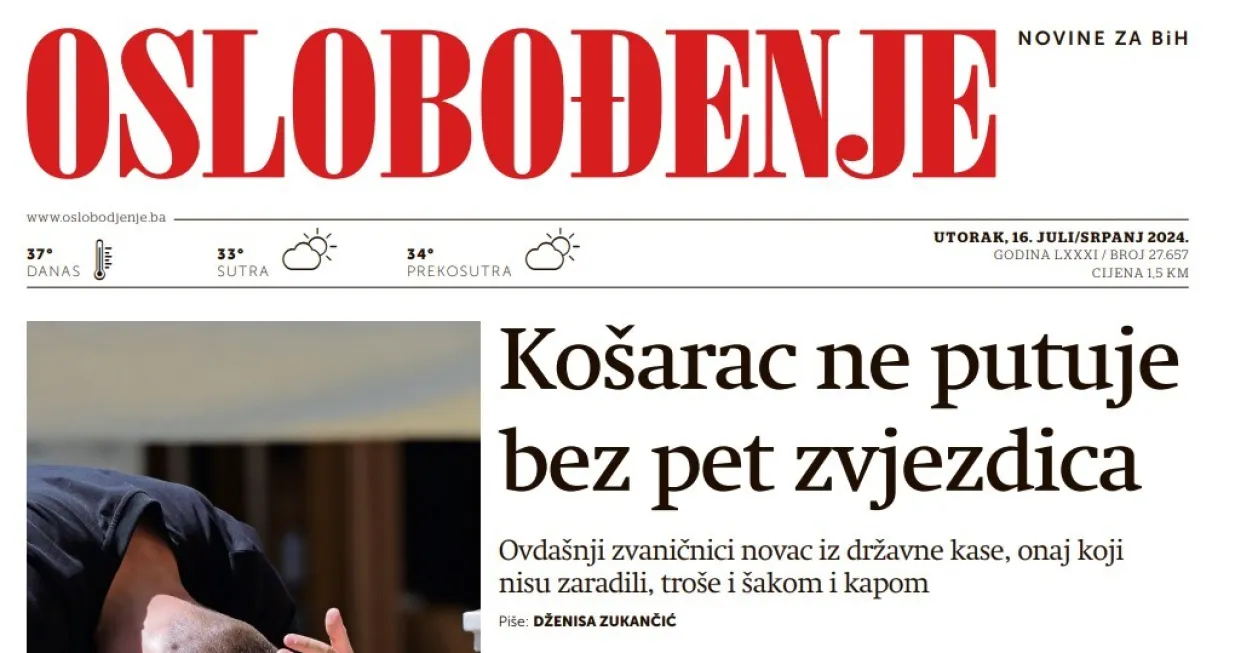 Današnje Oslobođenje/Oslobođenje