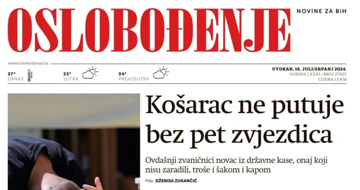 Današnje Oslobođenje/Oslobođenje