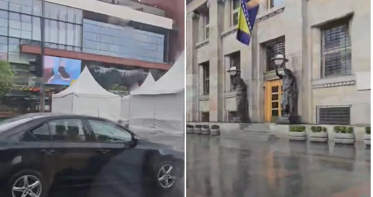 Ki&scaron;a je tek pokvasila ulice/Oslobođenje/Almir Sarenkapa