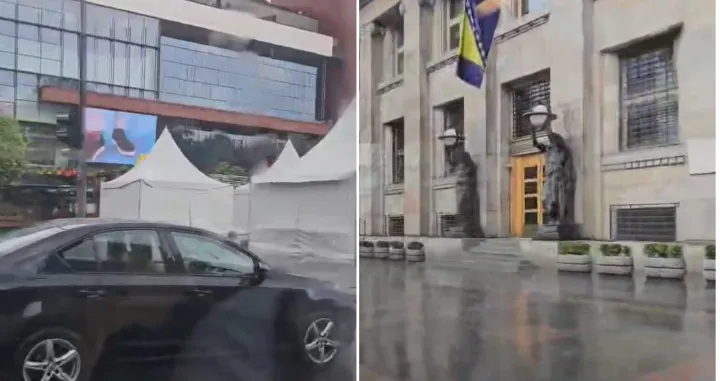 Kiša je tek pokvasila ulice/Oslobođenje/Almir Sarenkapa