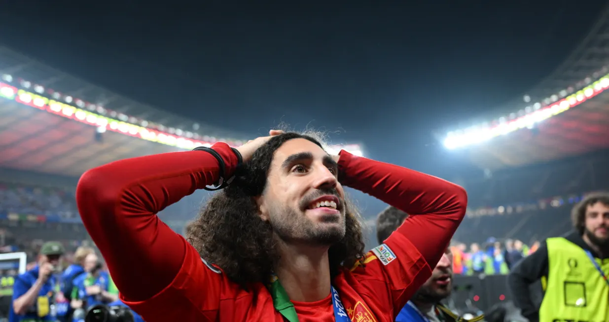 Fudbalska reprezentacija Španije po četvrti put je postala šampion Evrope, nakon što je u večerašnjem finalu EURO 2024 u Njemačkoj savladala Englesku rezultatom 2:1 (Hesham Elsherif - Anadolu Agency)