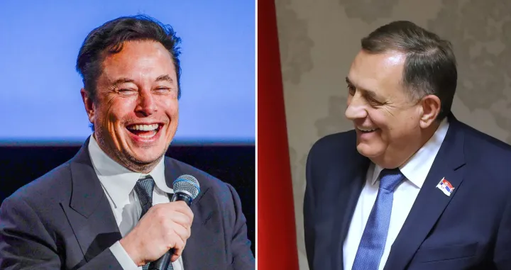 Elon Musk, Milorad Dodik/Oslobođenje