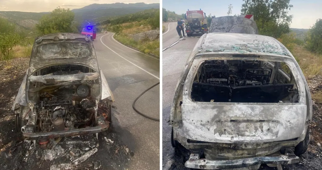 Na vozilu pričinjena potpuna materijalna šteta/ Facebook/