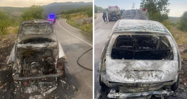 Na vozilu pričinjena potpuna materijalna šteta/ Facebook/