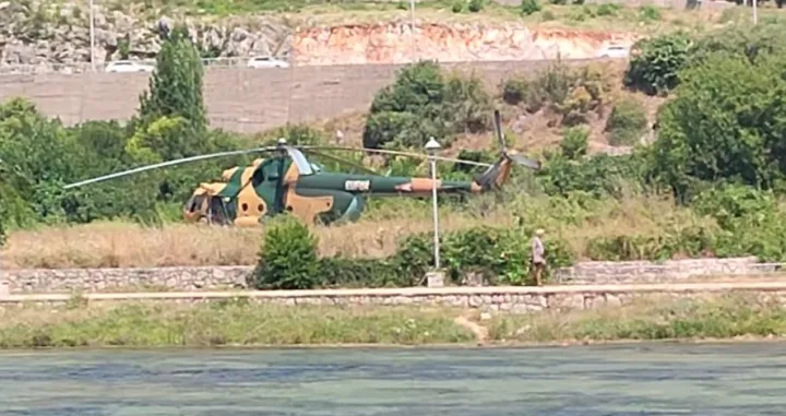 Helikopter sletio u Trebinje/Screenshot/ATV/