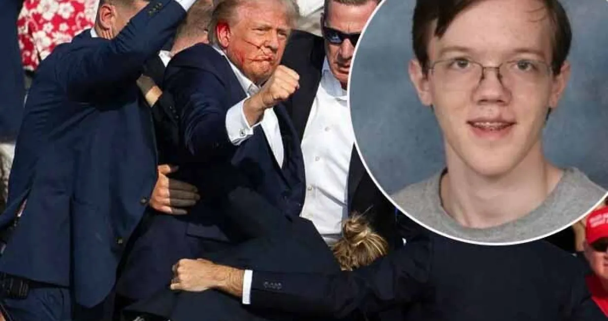 Donald Trump i atentator Thomas Matthew Crooks/