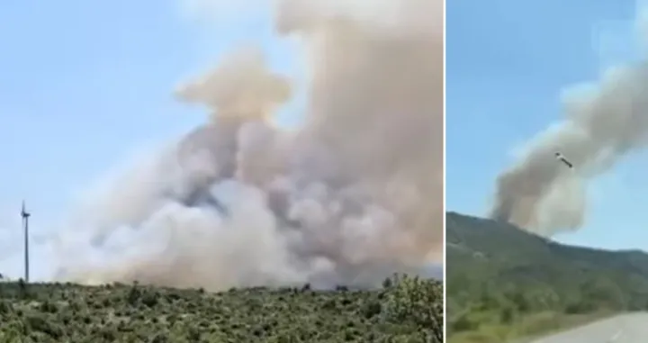 Požar Pelješac/Screenshot/