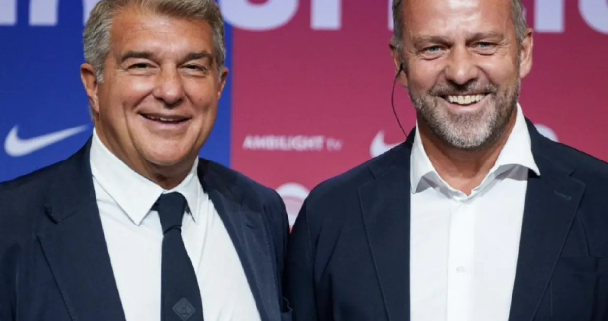 Joan Laporta - predsjednik BarceloneHansi Flick - novi trener Barcelone