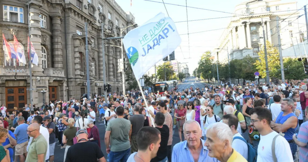 Protest u Beogradu, "Ne damo Jadar", iskopavanje litijuma/Nova.RS/