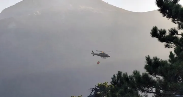 Gašenje požara, požar na Zelengori, Nacionalni park Sutjeska/RTRS/