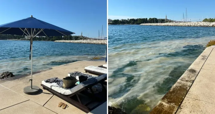 suncobran i ležaljka hrvatska more istra/