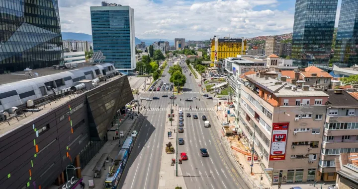 Marijin Dvor, Sarajevo, pogled iz zraka/Sulejman Omerbašić