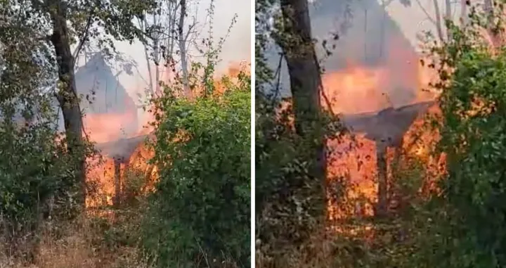 Požar u selu blizu Bihaća/ RTRS/