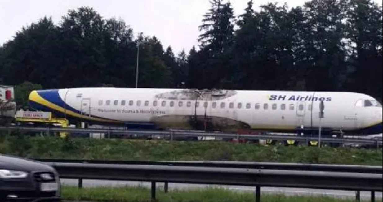 olupina aviona bh kompanije/