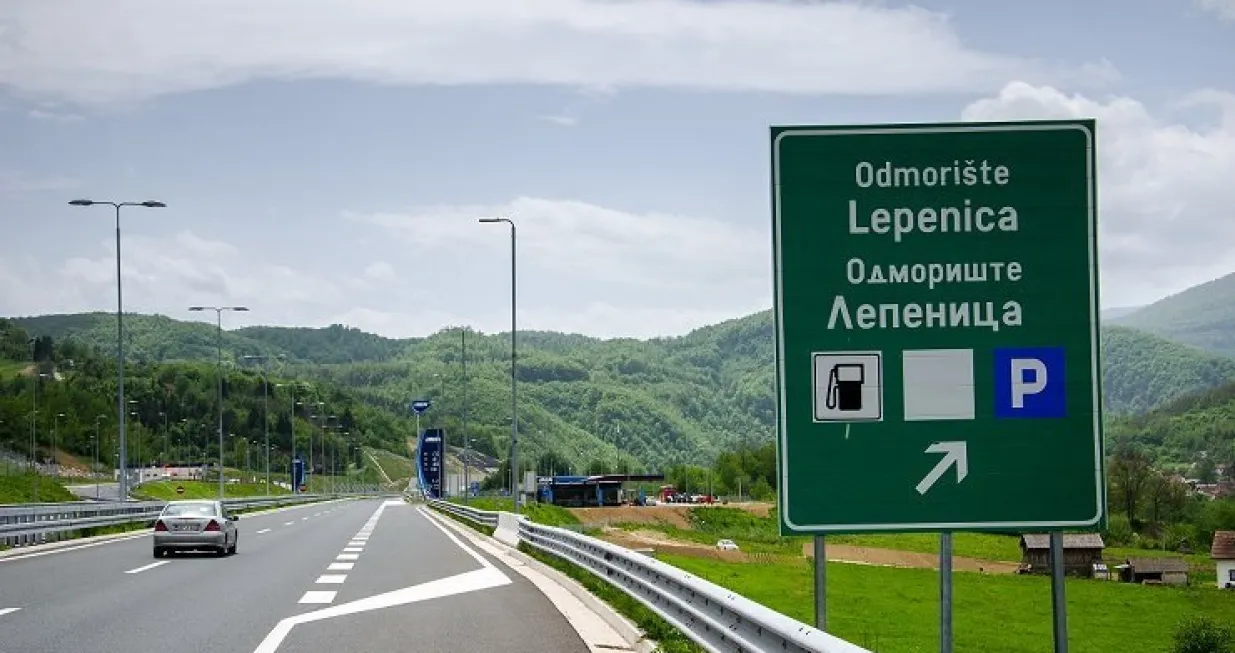 Odmorište Lepenica, autoput, autocesta/Jp Autoceste Fbih