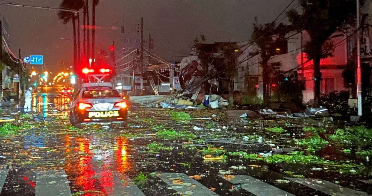 Tajfun Shanshan je pogodio prefekturu Kagoshima, na južnom otoku Kyushu u Japanu/X