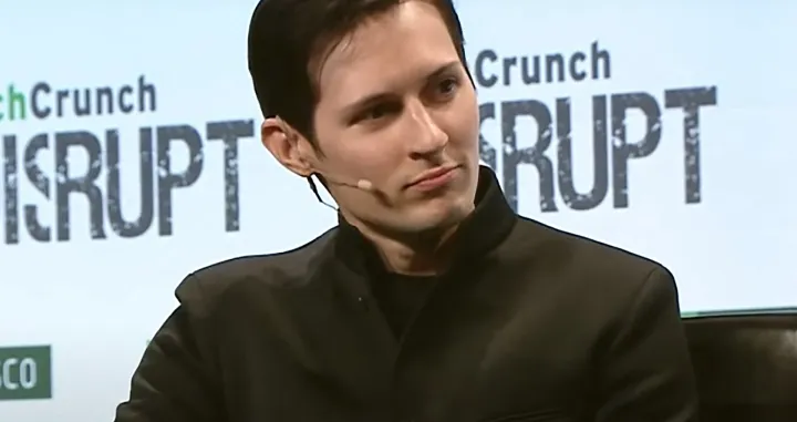 Pavel Durov, franco-russe de 39 ans, fondateur et PDG de la messagerie sécurisée Telegram a été interpellé samedi soir 24 août 2024 à l'aéroport du Bourget en France. © Capture TV via Bestimage Pavel Durov, 39-year-old Franco-Russian, founder and CEO of the secure messaging company Telegram, was arrested on Saturday evening August 24, 2024 at Le Bourget airport in France. Photo: © Capture TV via Bestimage/BESTIMAGE/© Capture Tv Via Bestimage/best