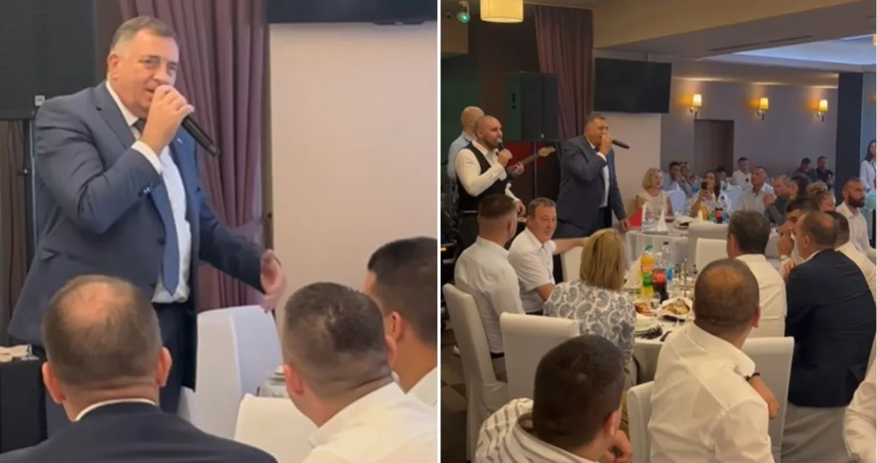 Dodik se opet prihvati mikrofona/Screenshot/Almir Sarenkapa