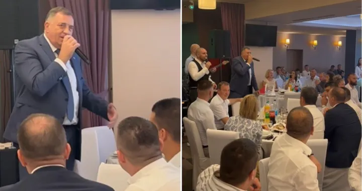 Dodik se opet prihvati mikrofona/Screenshot/Almir Sarenkapa