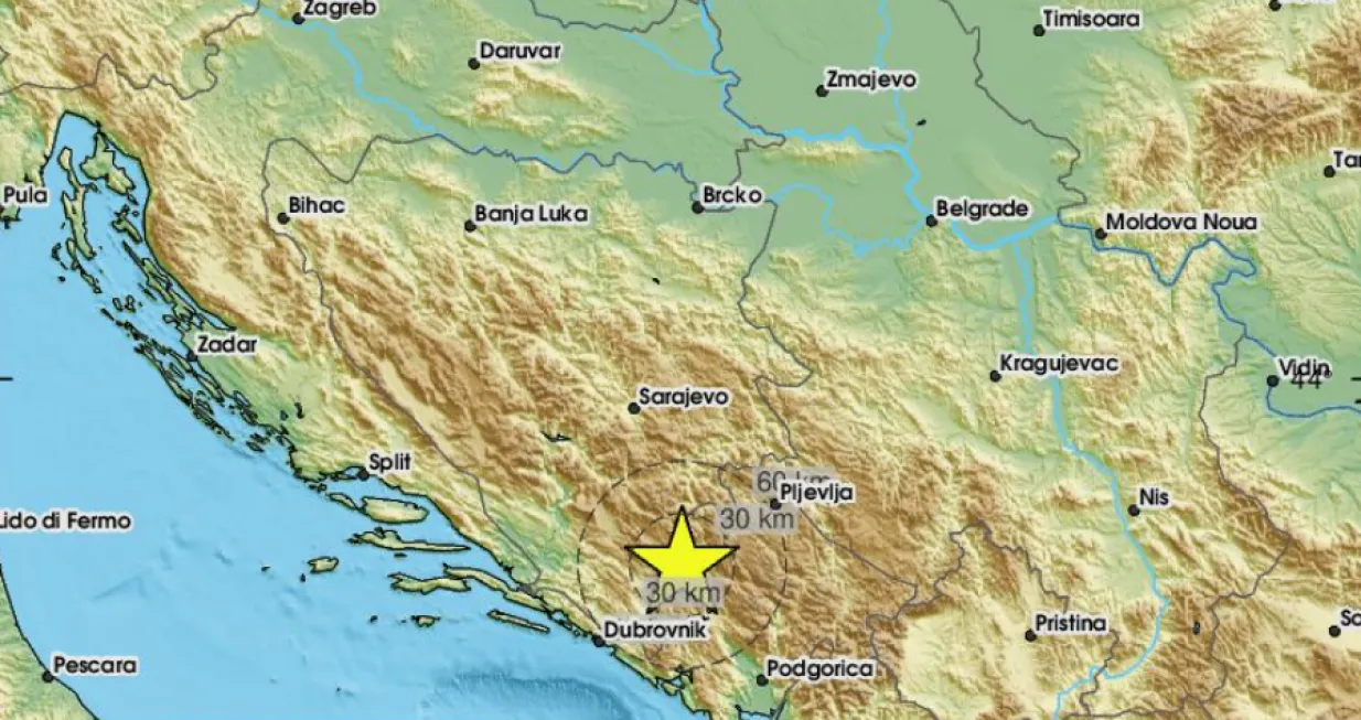 zemljotres bileća/