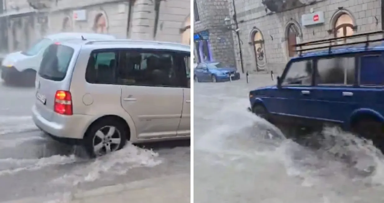 Stanje u centru Trebinja/ ATV/