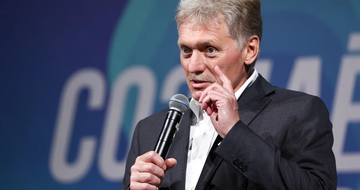 RUSSIA, MOSCOW REGION - JULY 24, 2024: Russian Presidential Spokesman Dmitry Peskov speaks during the Festival of New Media at the Senezh Management Lab in Solnechnogorsk, 65 kilometers northwest from Moscow. Sergei Bulkin/TASS/Sipa USA Photo: Tass/SIPA USA/Tass/sipa Usa