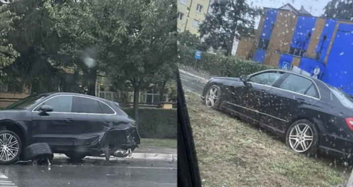 mercedes se zakucao u pet vozilaCrna Hronika/
