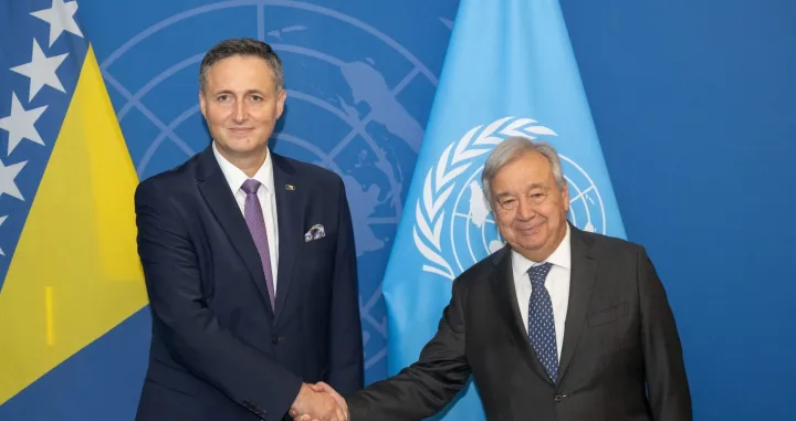 denis Bećirović sa Antoniom Guterresom/