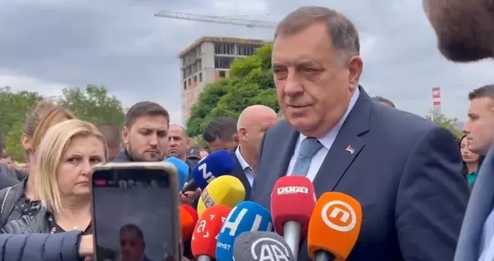 Milorad Dodik nakon ročišta, suđenje, Sud BiH/PrtSc/
