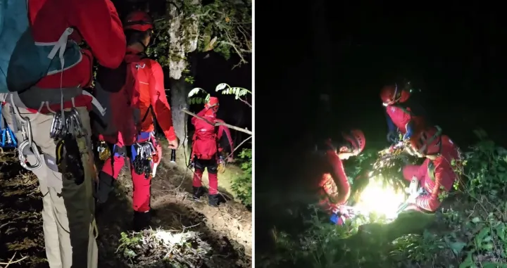 Izvlačenje tijela suvozača, saobraćajna nesreća u Konjicu, provalija, GSS Prenj/Namik &Scaron;ahinpa&scaron;ić