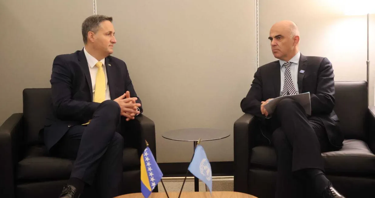 Bećirović i Alain Berset/