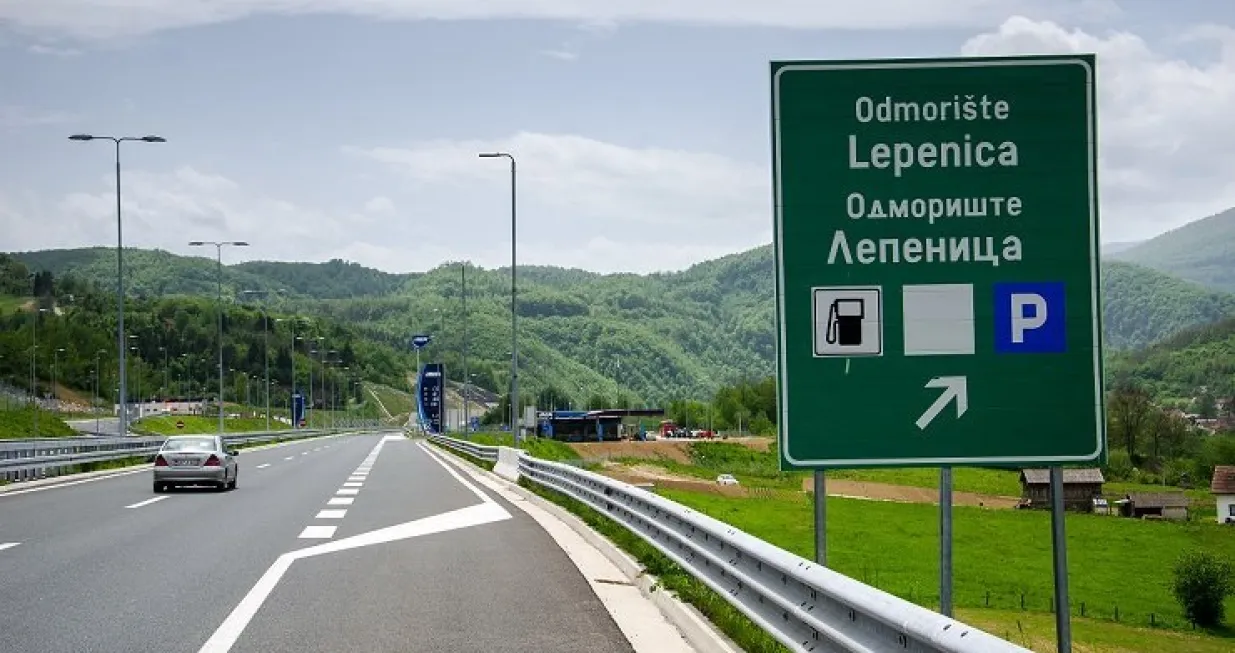 Odmorište Lepenica, autoput, autocesta/Jp Autoceste Fbih