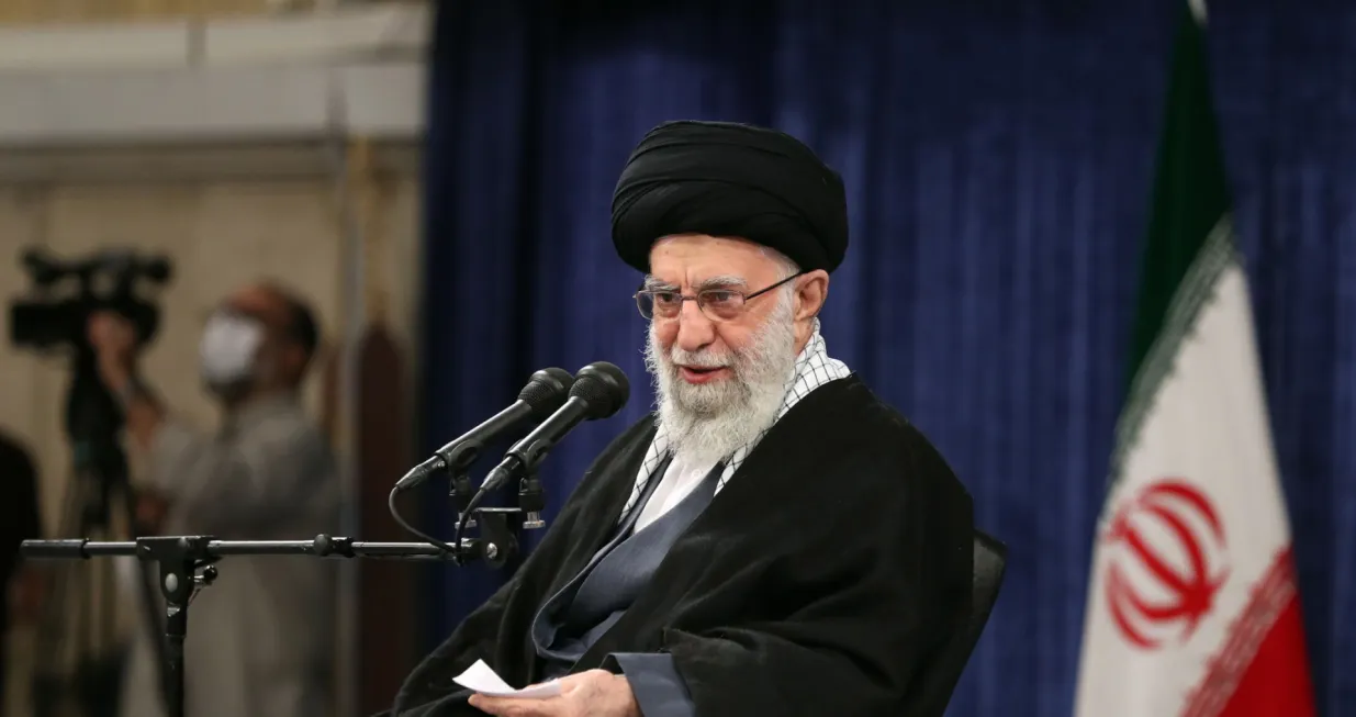 epa10396751 A handout photo made available by the Iranian supreme leader's office shows Ayatollah Ali Khamenei speak during a meeting in Tehran, Iran, 09 January 2023. EPA/IRAN SUPREME LEADER OFFICE/HANDOUT HANDOUT EDITORIAL USE ONLY/NO SALES/Iran Supreme Leader Office/Handout