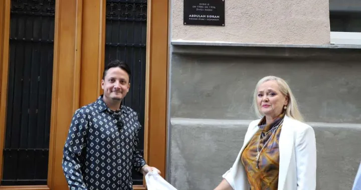 Otkrivene spomen ploče Abdulahu Sidranu i Marku Vešoviću/