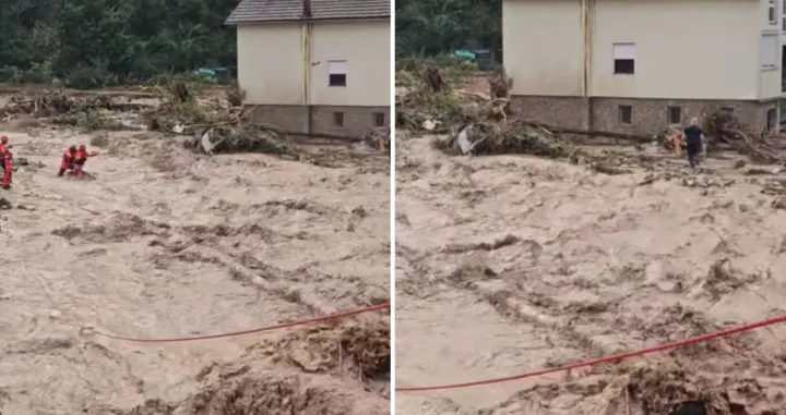 GSS Prenj, akcija spašavanja Buturović Polje, poplave u Konjicu, Konjic, poplave u BiH/Namik Šahinpašić