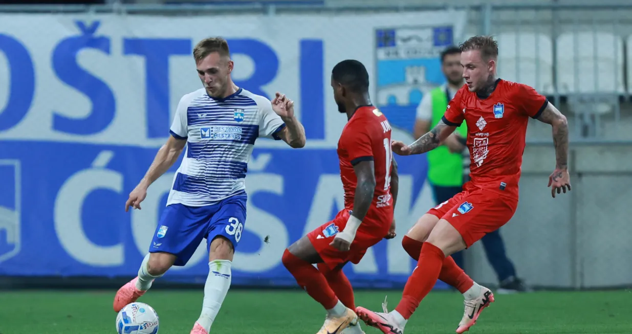 08.08.2024., Opus Arena, Osijek - Prva utakmica treceg pretkola UEFA Konferencijske lige, NK Osijek - Zira FK. Photo: Davor Javorovic/PIXSELL