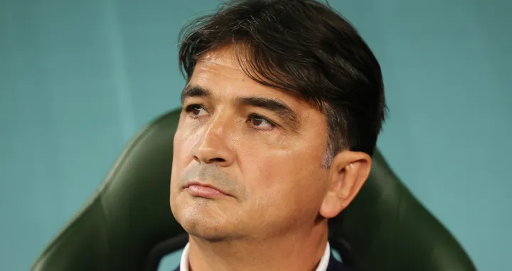 epa10356895 Head coach Zlatko Dalic of Croatia before the FIFA World Cup 2022 quarter final soccer match between Croatia and Brazil at Education City Stadium in Doha, Qatar, 09 December 2022. EPA/Friedemann Vogel