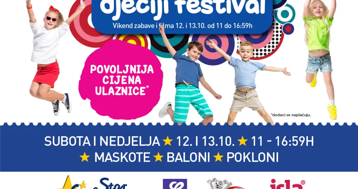 Međunarodna sedmica djeteta povod je da CineStar na prvo mjesto stavi svoje male posjetioce i porodice jer je kino odlično mjesto za porodičnu zabavu/