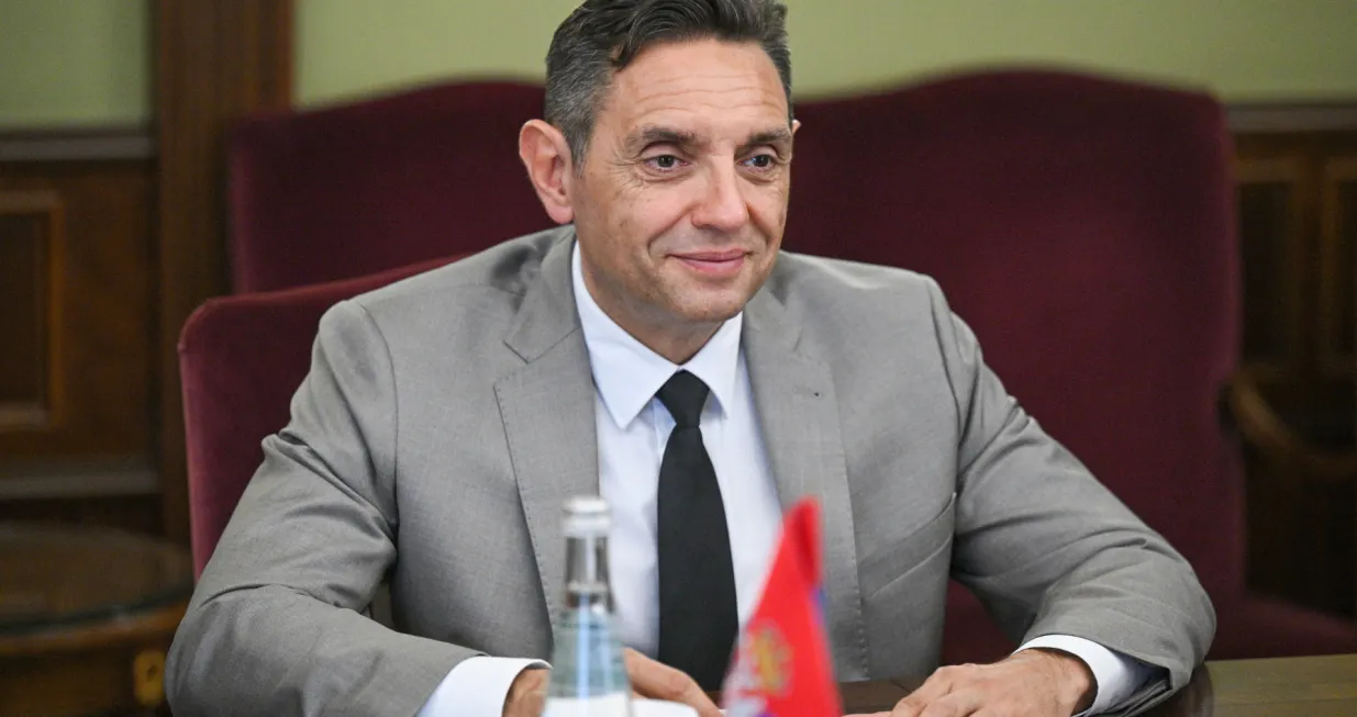 RUSSIA, MOSCOW - AUGUST 15, 2024: Serbia's Deputy Prime Minister Aleksandar Vulin looks on during a meeting with Russia's First Deputy Prime Minister Denis Manturov. Ramil Sitdikov/POOL/TASS/Sipa USA Photo: Tass/SIPA USA/Tass/sipa Usa