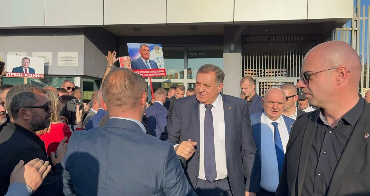 Milorad Dodik nakon ročišta u sudu BiH/Dženisa Zukančić/