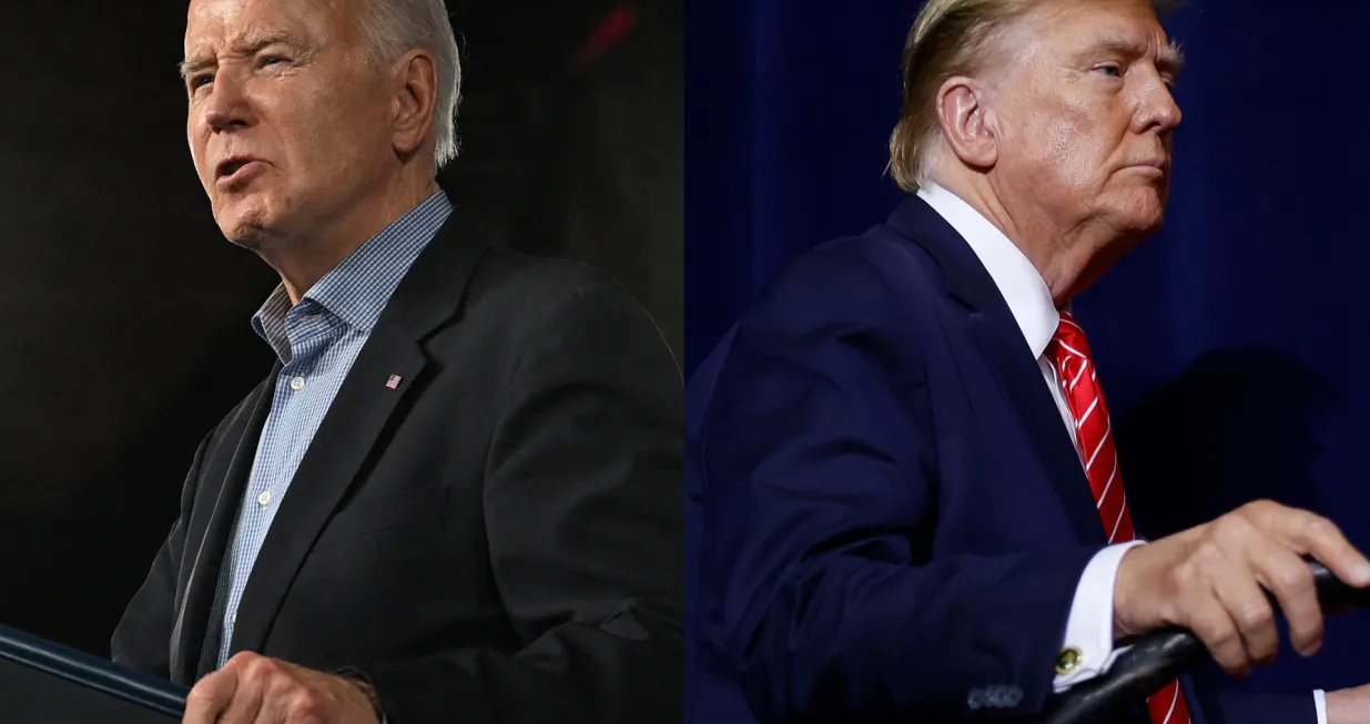 Donald Trump Joe Biden /Bloomberg/