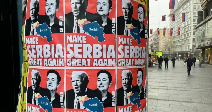 Make Serbia great Again, plakati u Beogradu, Velika Srbija/Konzervativni pokret Naši/