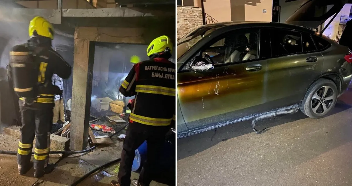 Vatrogasci ugasili požar/VSB Banja Luka/Facebook/