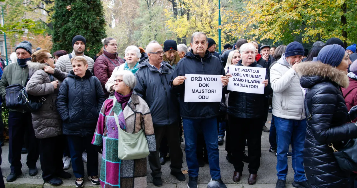 Protesti za grijanje Vogošća/Damir Deljo